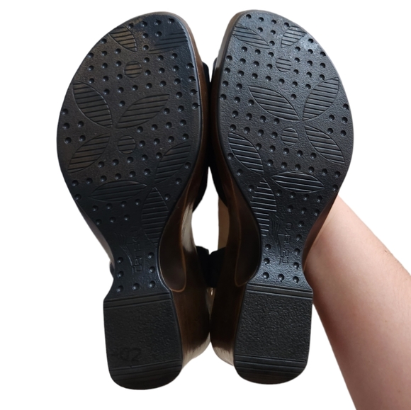 Dansko Naomi High Heel Wedge Sandals Black 41 - Picture 6 of 8